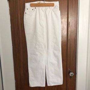 The Row White Jeans